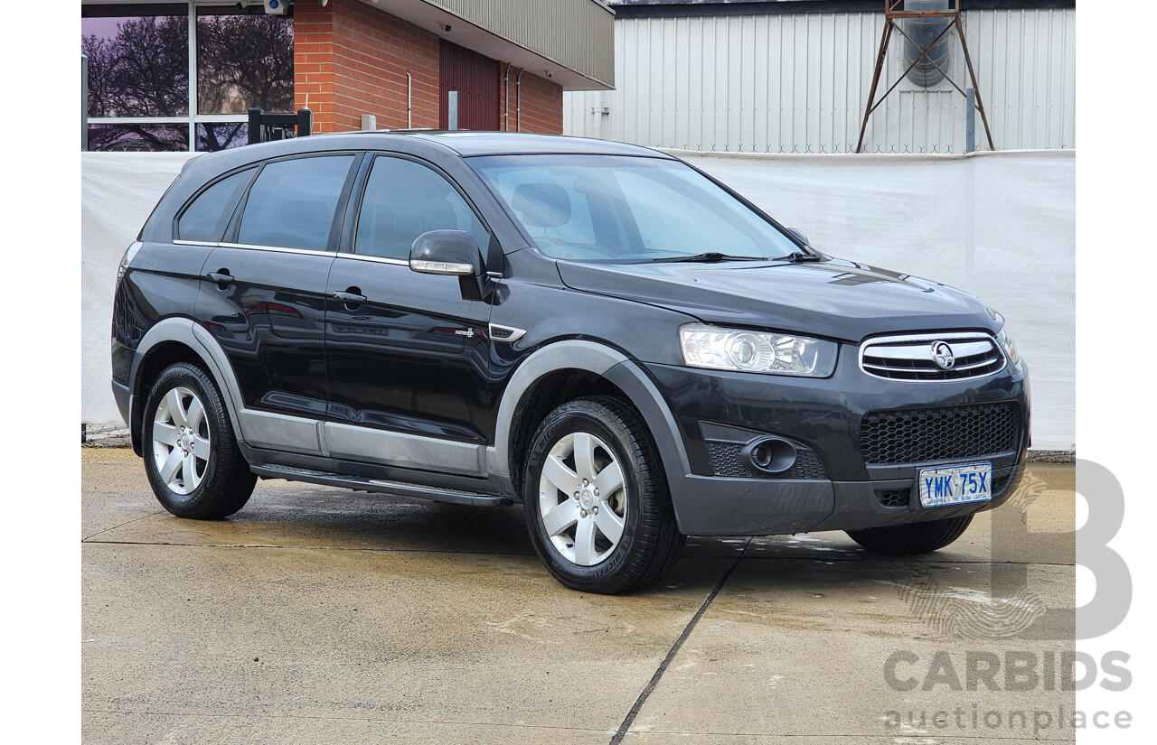 08/2012 Holden Captiva 7 SX (FWD) FWD CG SERIES II 4D Wagon Black 2.2L