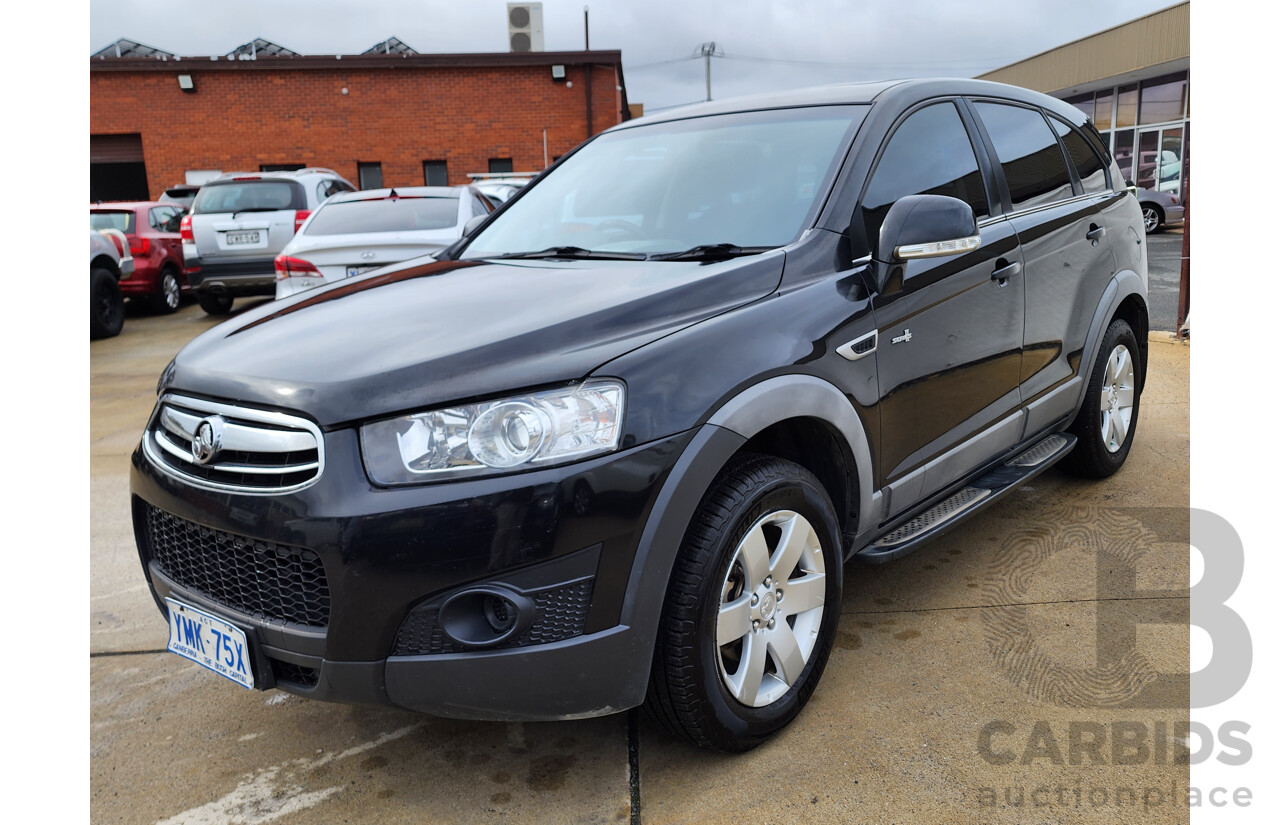 08/2012 Holden Captiva 7 SX (FWD) FWD CG SERIES II 4D Wagon Black 2.2L