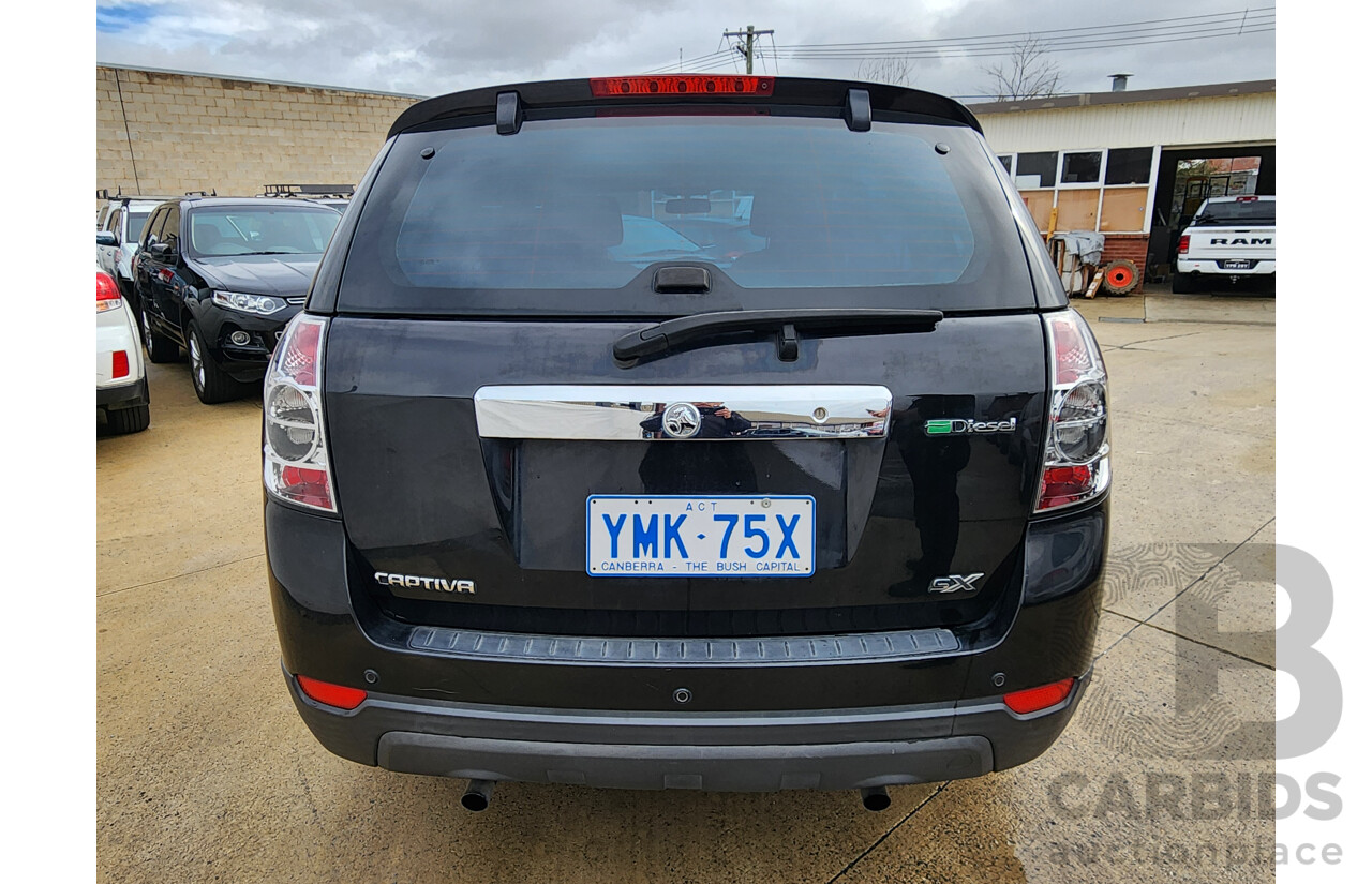 08/2012 Holden Captiva 7 SX (FWD) FWD CG SERIES II 4D Wagon Black 2.2L