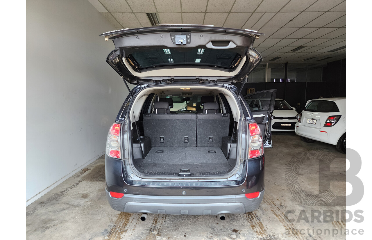 08/2012 Holden Captiva 7 SX (FWD) FWD CG SERIES II 4D Wagon Black 2.2L