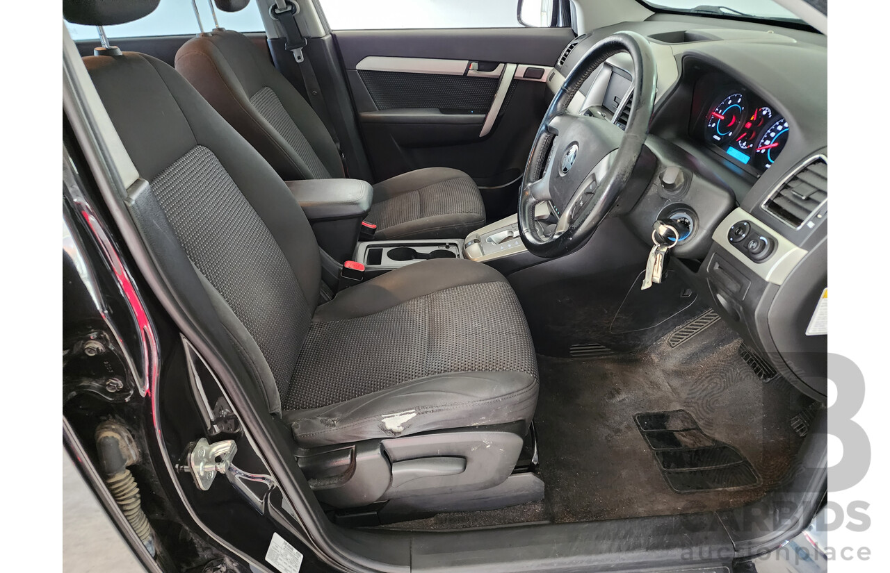 08/2012 Holden Captiva 7 SX (FWD) FWD CG SERIES II 4D Wagon Black 2.2L