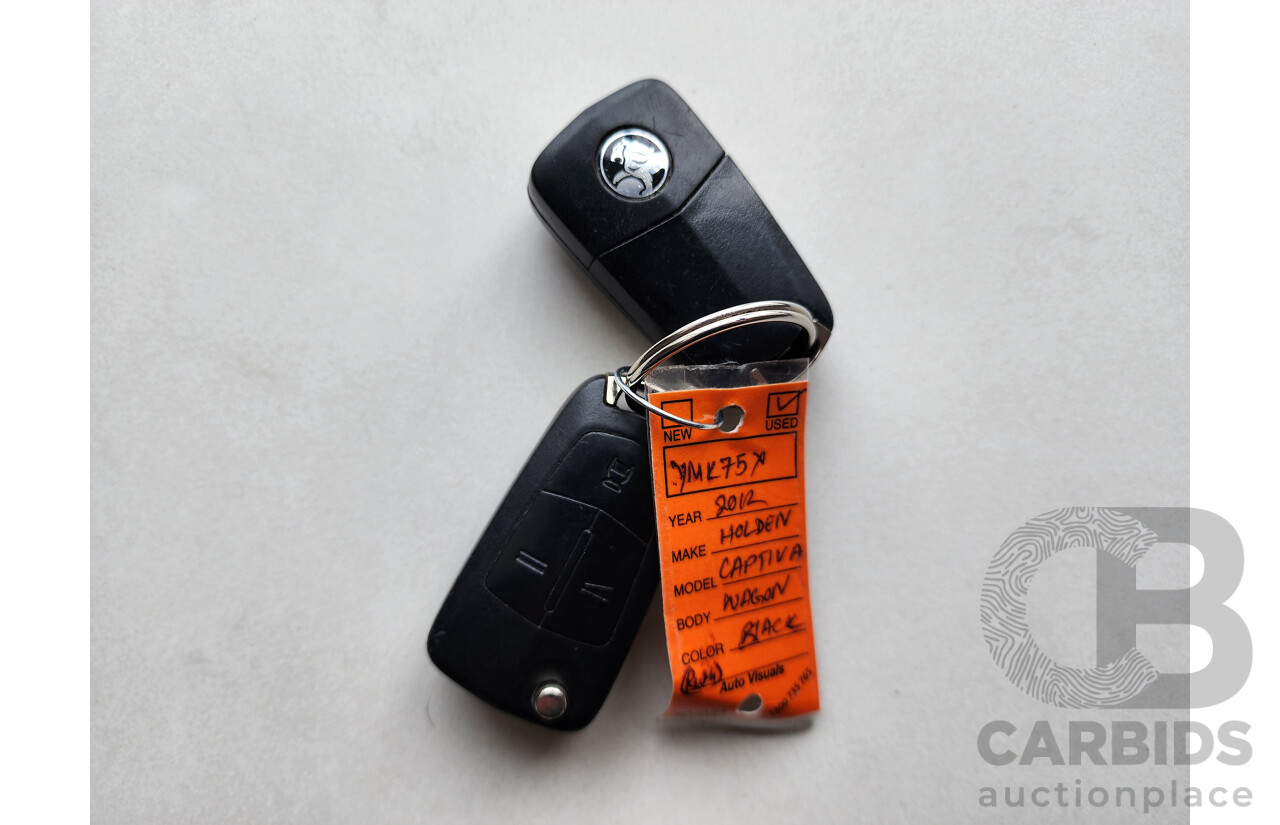 08/2012 Holden Captiva 7 SX (FWD) FWD CG SERIES II 4D Wagon Black 2.2L