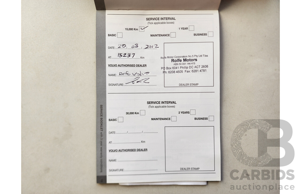 11/2011 Volvo Xc90 3.2 R-DESIGN AWD MY11 4D Wagon Black 3.2L