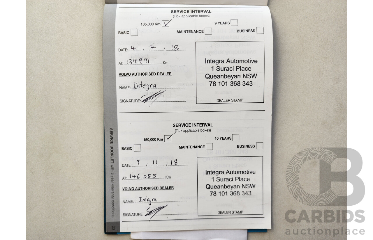 11/2011 Volvo Xc90 3.2 R-DESIGN AWD MY11 4D Wagon Black 3.2L