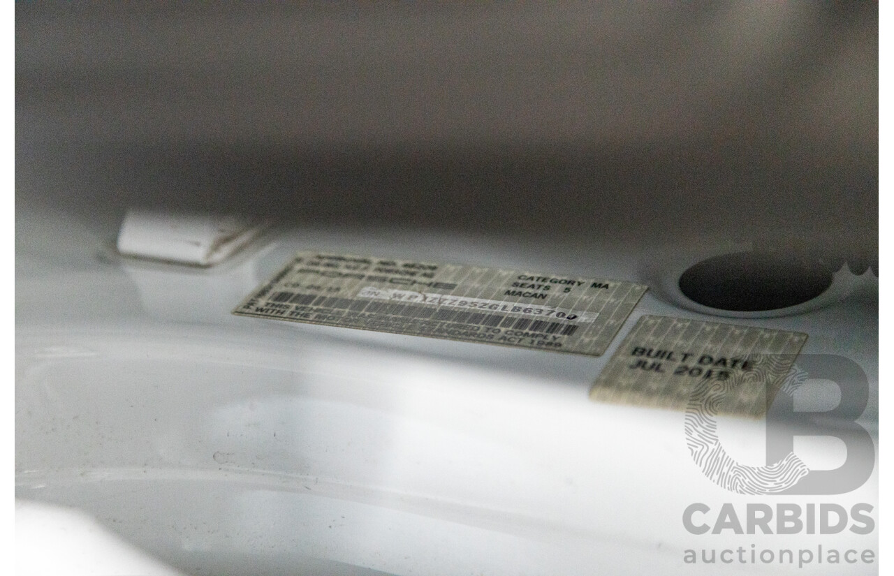 9/2015 Porsche Macan S Diesel (AWD) MY15 4d Wagon White Turbo Diesel V6 3.0L