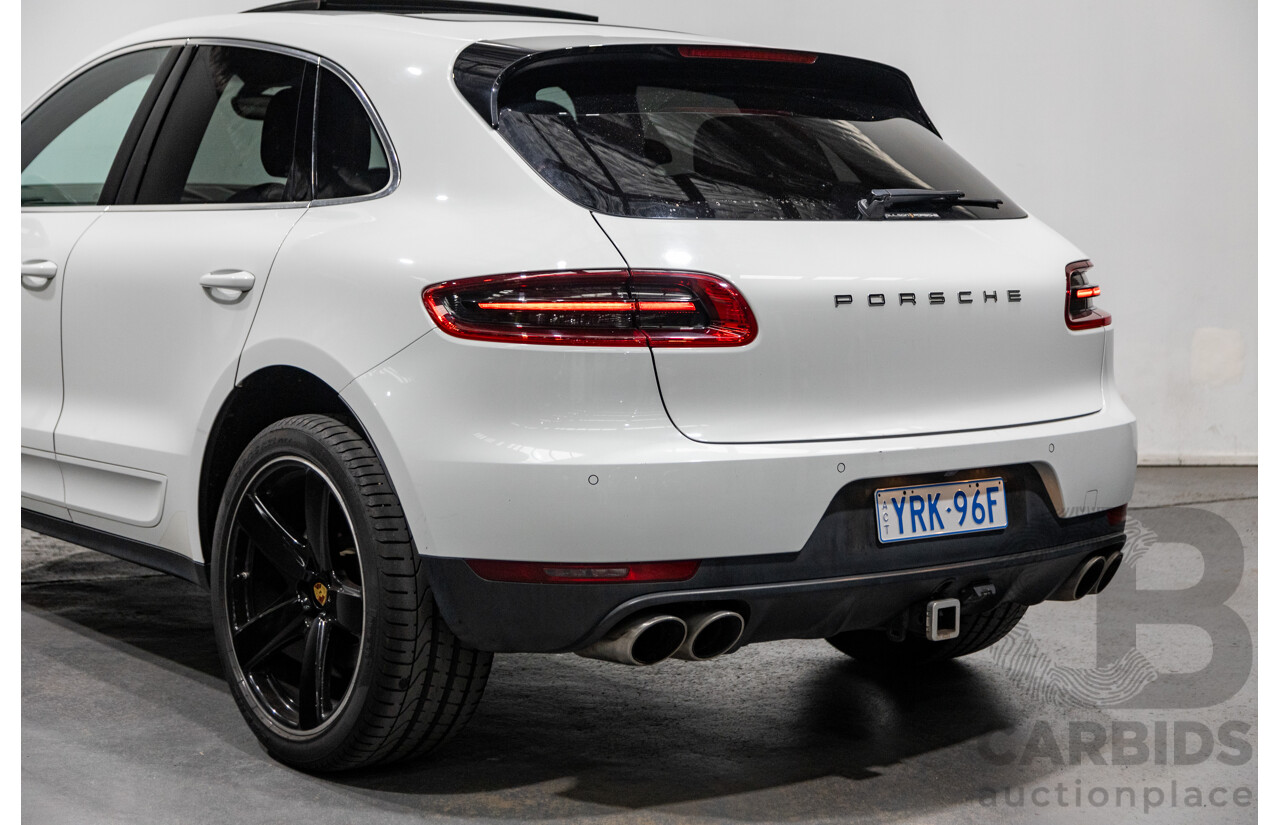 9/2015 Porsche Macan S Diesel (AWD) MY15 4d Wagon White Turbo Diesel V6 3.0L