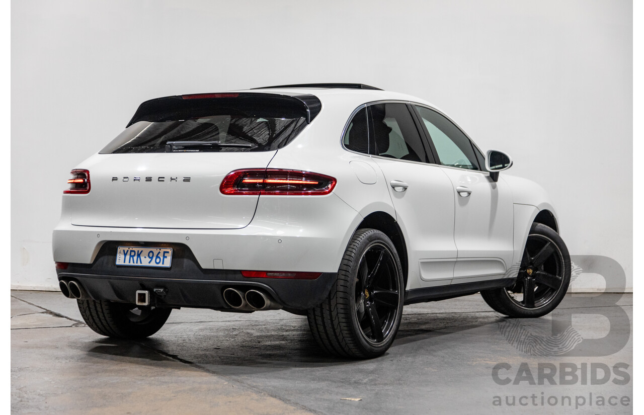 9/2015 Porsche Macan S Diesel (AWD) MY15 4d Wagon White Turbo Diesel V6 3.0L
