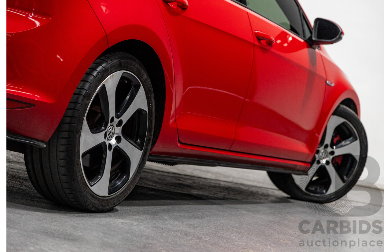 11/2013 Volkswagen Golf GTi AU MK7 MY14 5d Hatchback Tornado Red Turbo 2.0L