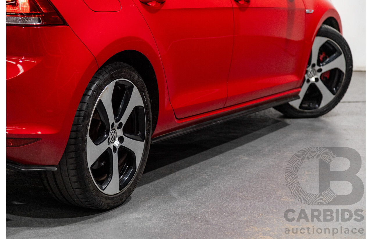 11/2013 Volkswagen Golf GTi AU MK7 MY14 5d Hatchback Tornado Red Turbo 2.0L