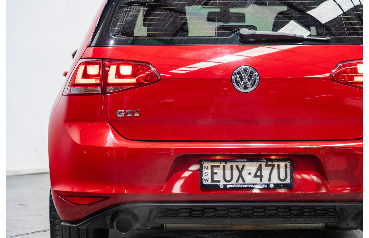 11/2013 Volkswagen Golf GTi AU MK7 MY14 5d Hatchback Tornado Red Turbo 2.0L