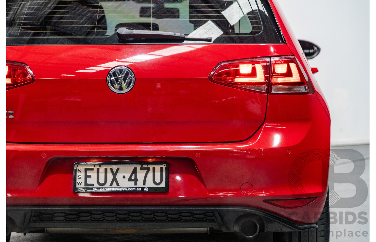 11/2013 Volkswagen Golf GTi AU MK7 MY14 5d Hatchback Tornado Red Turbo 2.0L