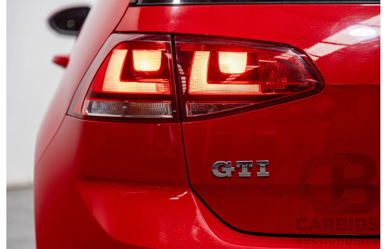 11/2013 Volkswagen Golf GTi AU MK7 MY14 5d Hatchback Tornado Red Turbo 2.0L