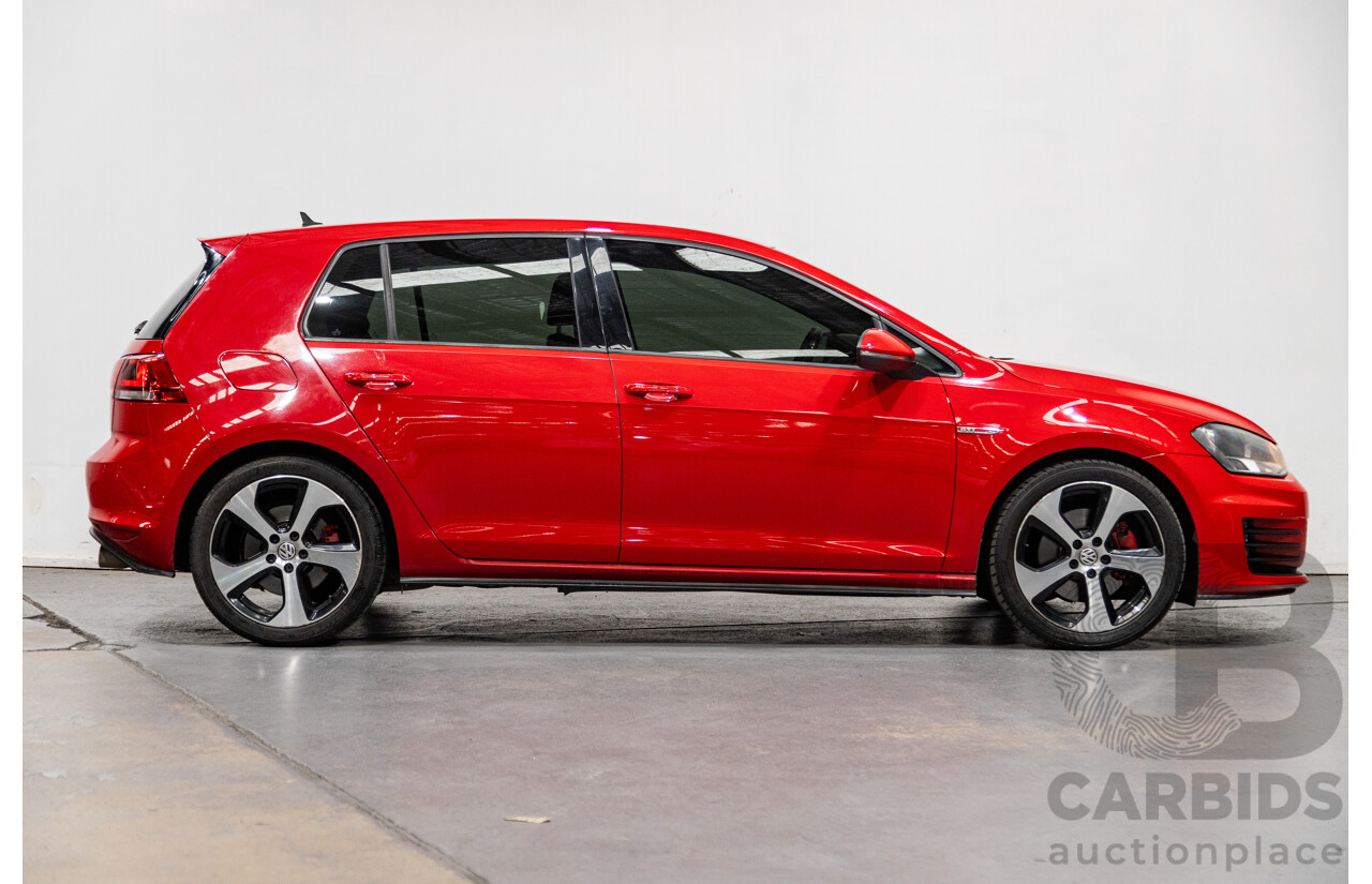 11/2013 Volkswagen Golf GTi AU MK7 MY14 5d Hatchback Tornado Red Turbo 2.0L