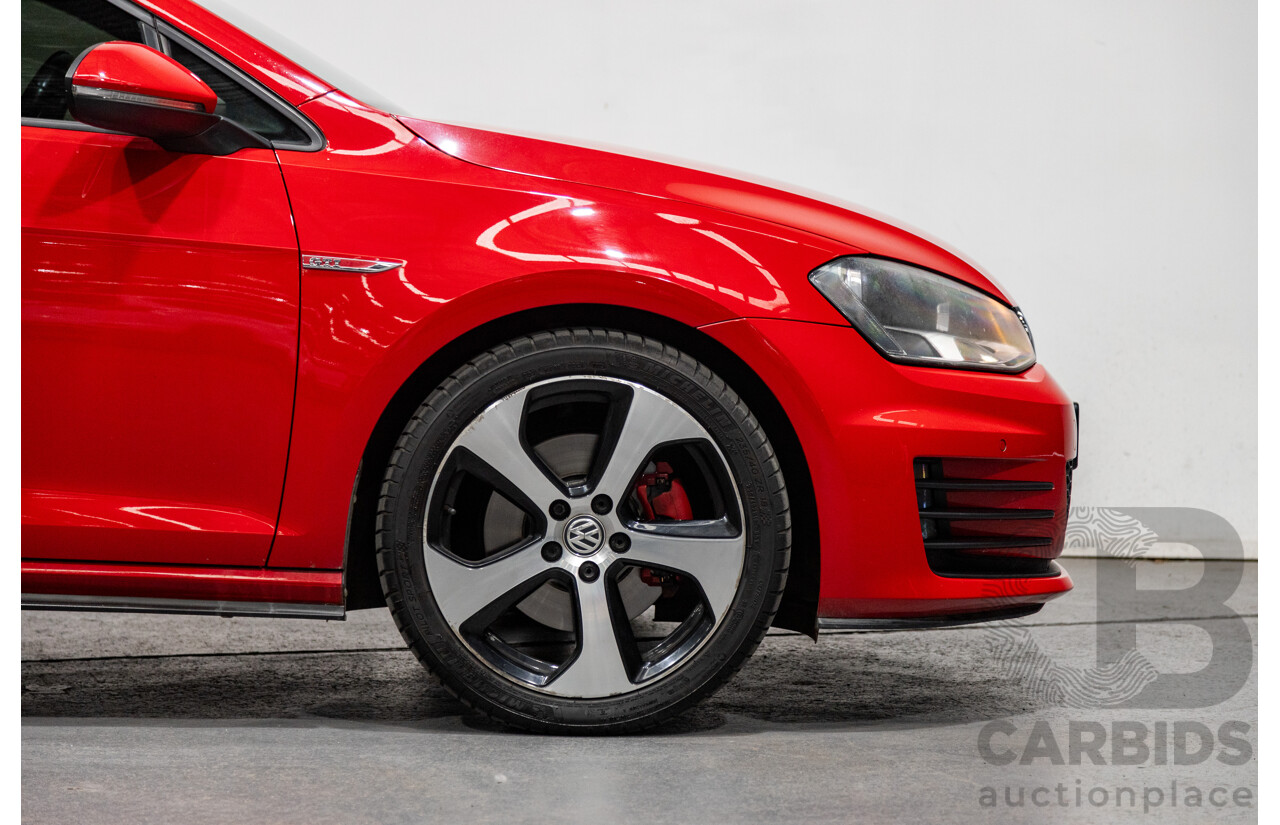 11/2013 Volkswagen Golf GTi AU MK7 MY14 5d Hatchback Tornado Red Turbo 2.0L