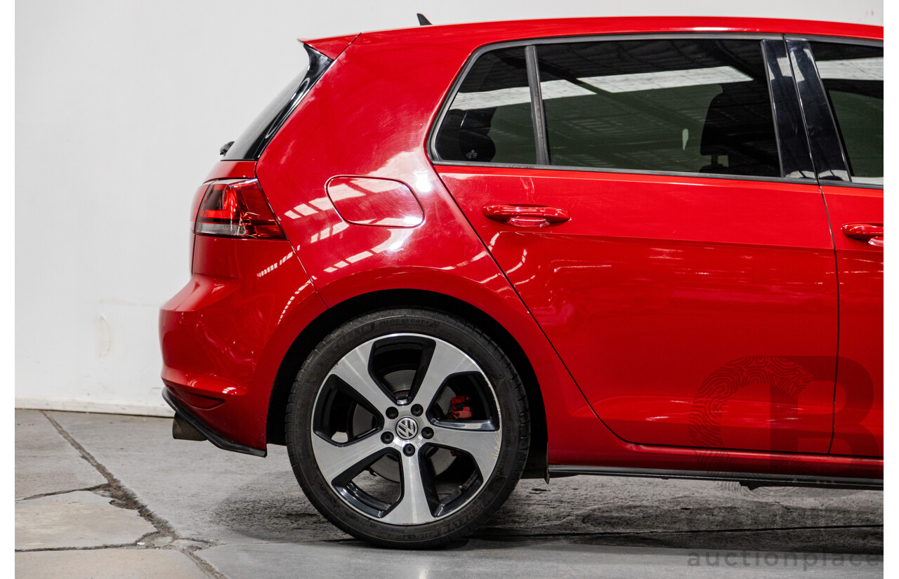 11/2013 Volkswagen Golf GTi AU MK7 MY14 5d Hatchback Tornado Red Turbo 2.0L
