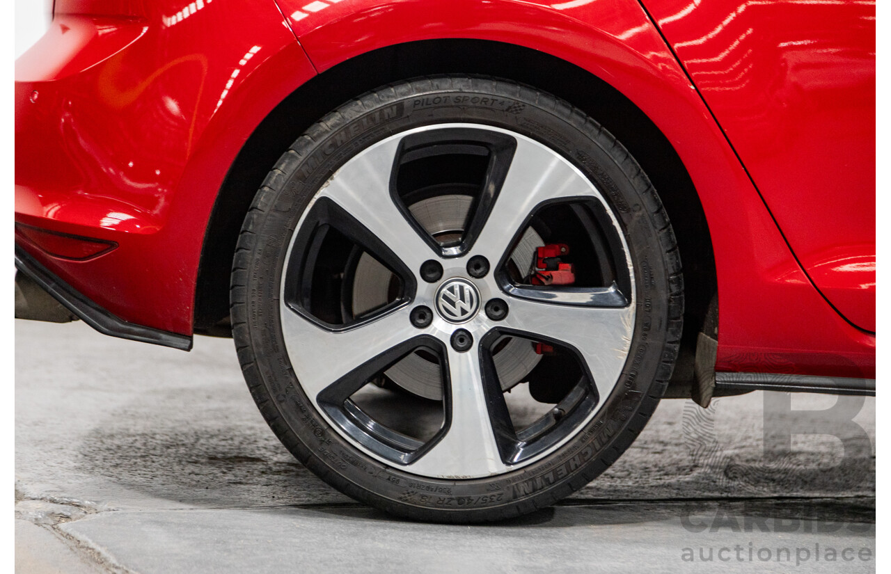 11/2013 Volkswagen Golf GTi AU MK7 MY14 5d Hatchback Tornado Red Turbo 2.0L