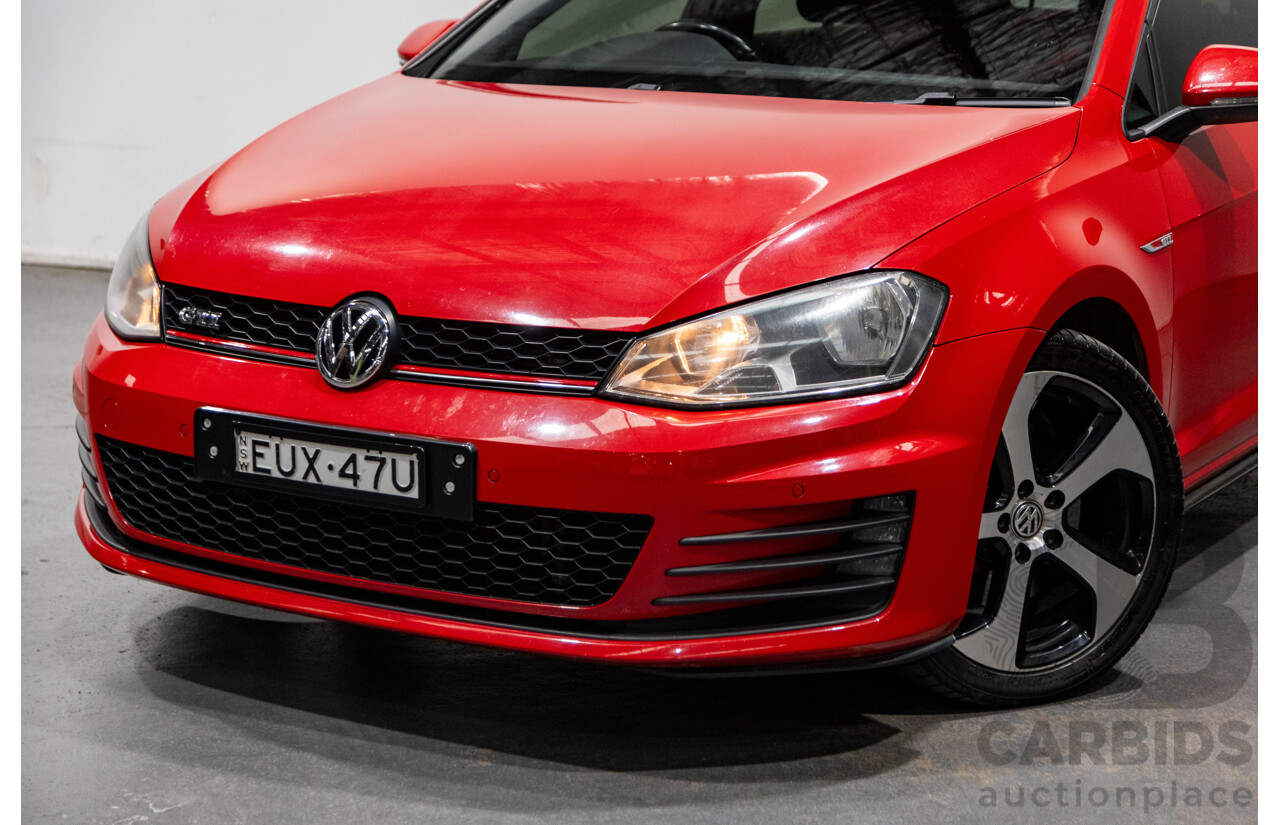 11/2013 Volkswagen Golf GTi AU MK7 MY14 5d Hatchback Tornado Red Turbo 2.0L