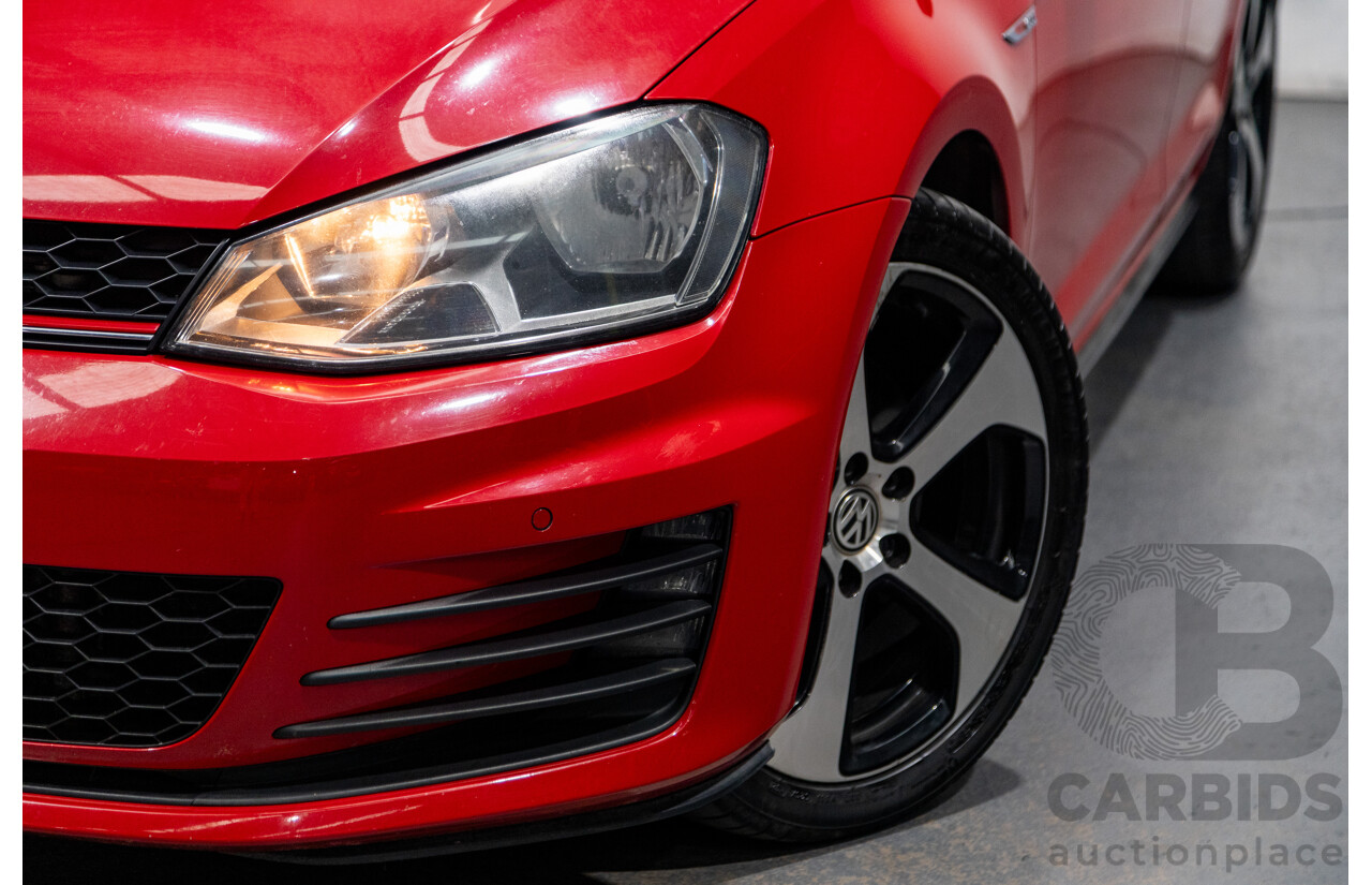 11/2013 Volkswagen Golf GTi AU MK7 MY14 5d Hatchback Tornado Red Turbo 2.0L