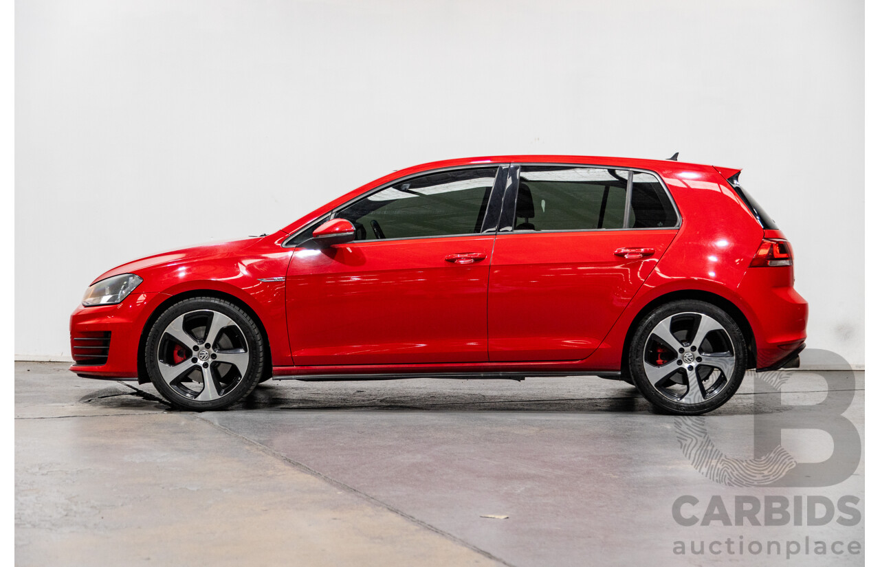 11/2013 Volkswagen Golf GTi AU MK7 MY14 5d Hatchback Tornado Red Turbo 2.0L