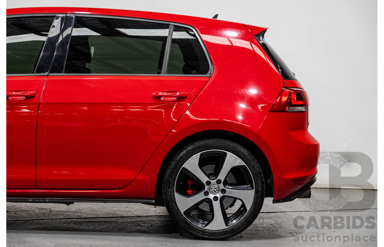 11/2013 Volkswagen Golf GTi AU MK7 MY14 5d Hatchback Tornado Red Turbo 2.0L
