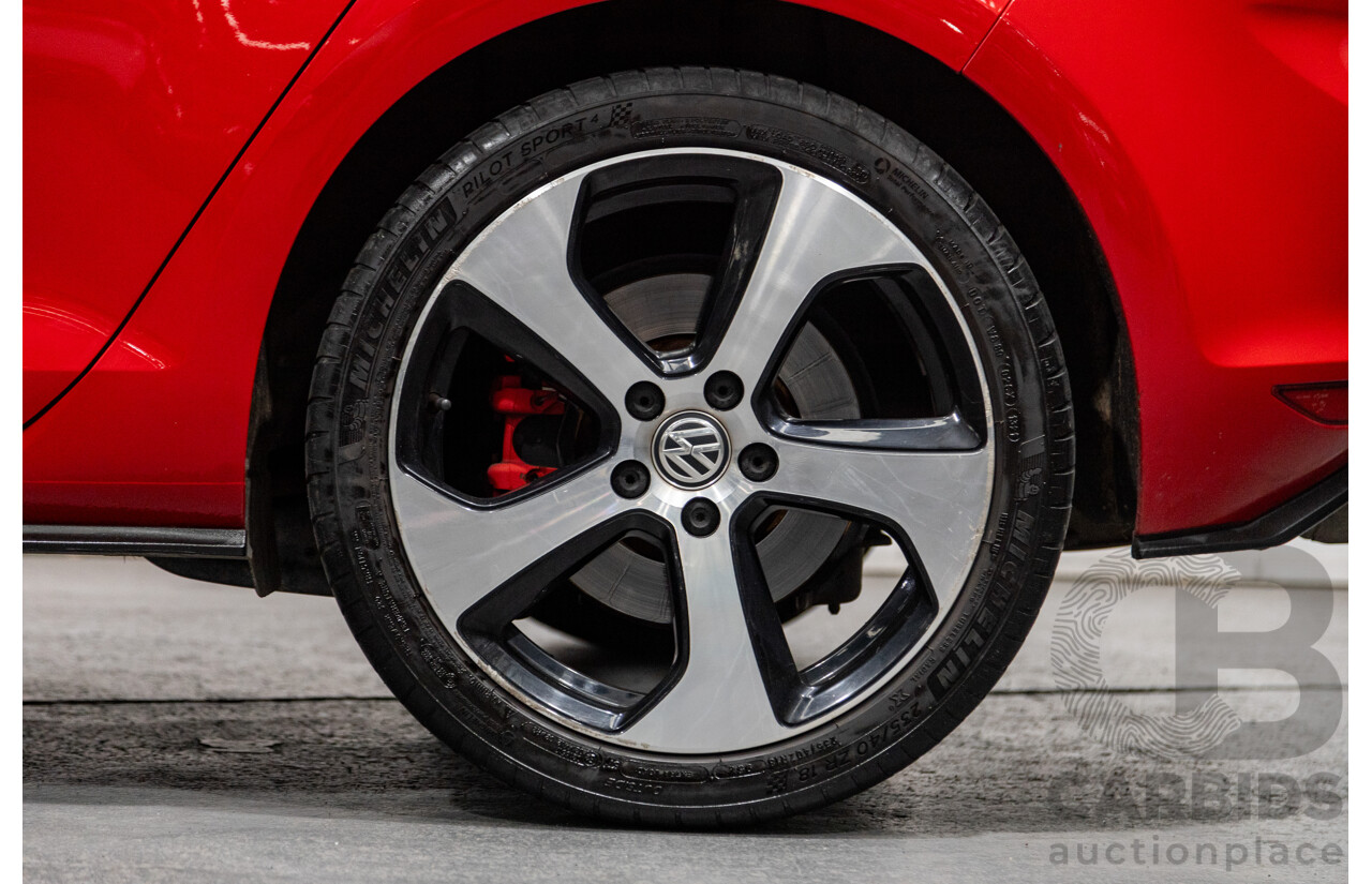 11/2013 Volkswagen Golf GTi AU MK7 MY14 5d Hatchback Tornado Red Turbo 2.0L