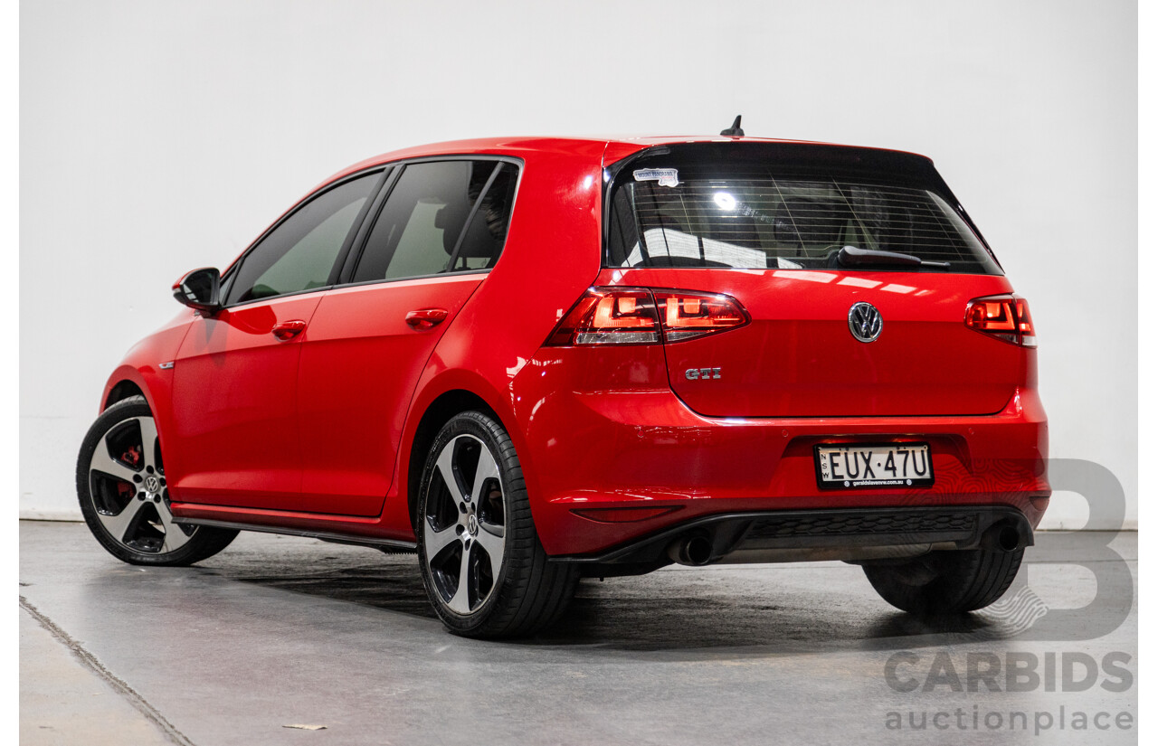 11/2013 Volkswagen Golf GTi AU MK7 MY14 5d Hatchback Tornado Red Turbo 2.0L