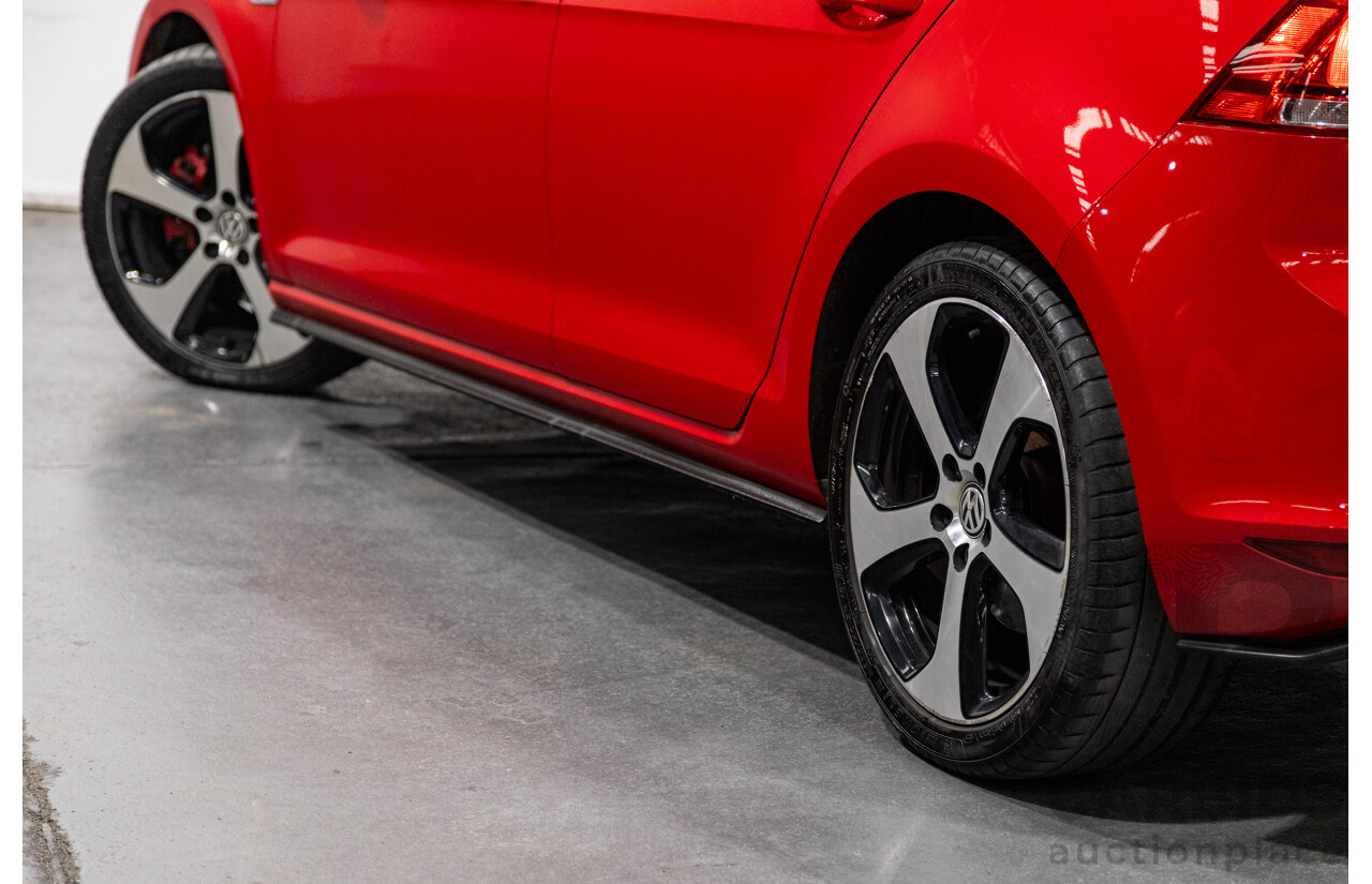 11/2013 Volkswagen Golf GTi AU MK7 MY14 5d Hatchback Tornado Red Turbo 2.0L