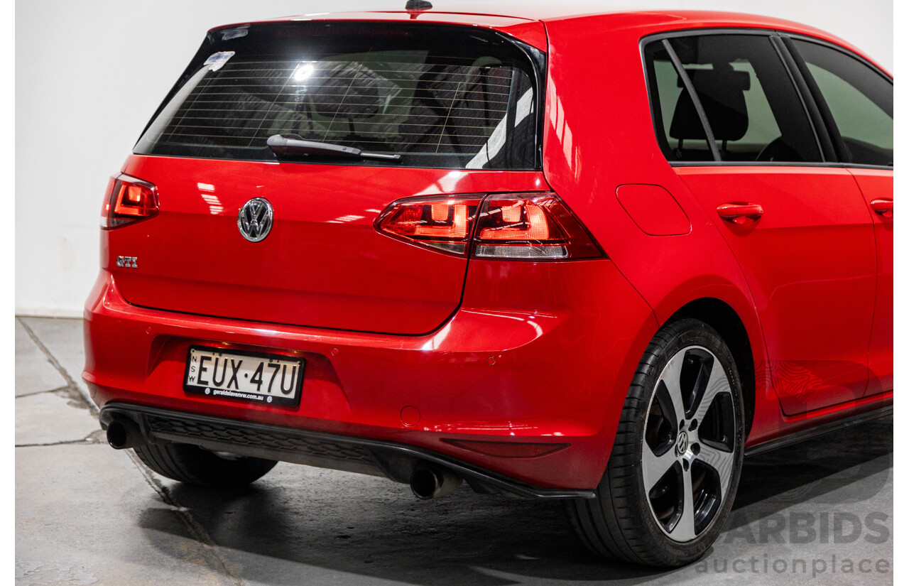 11/2013 Volkswagen Golf GTi AU MK7 MY14 5d Hatchback Tornado Red Turbo 2.0L