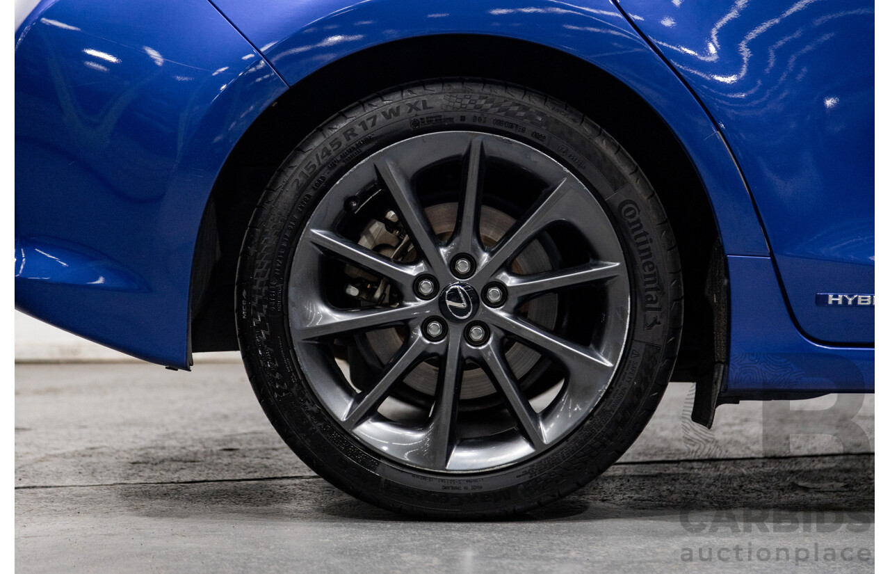 5/2013 Lexus CT 200h Hybrid F-Sport ZWA10R MY13 Upgrade 5d Hatchback Flame Blue Hybrid 1.8L