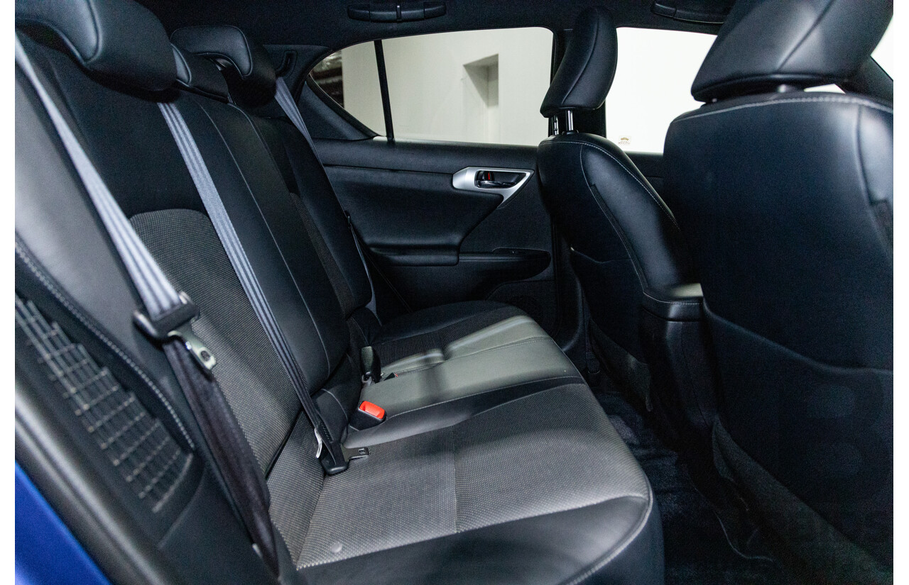 5/2013 Lexus CT 200h Hybrid F-Sport ZWA10R MY13 Upgrade 5d Hatchback Flame Blue Hybrid 1.8L