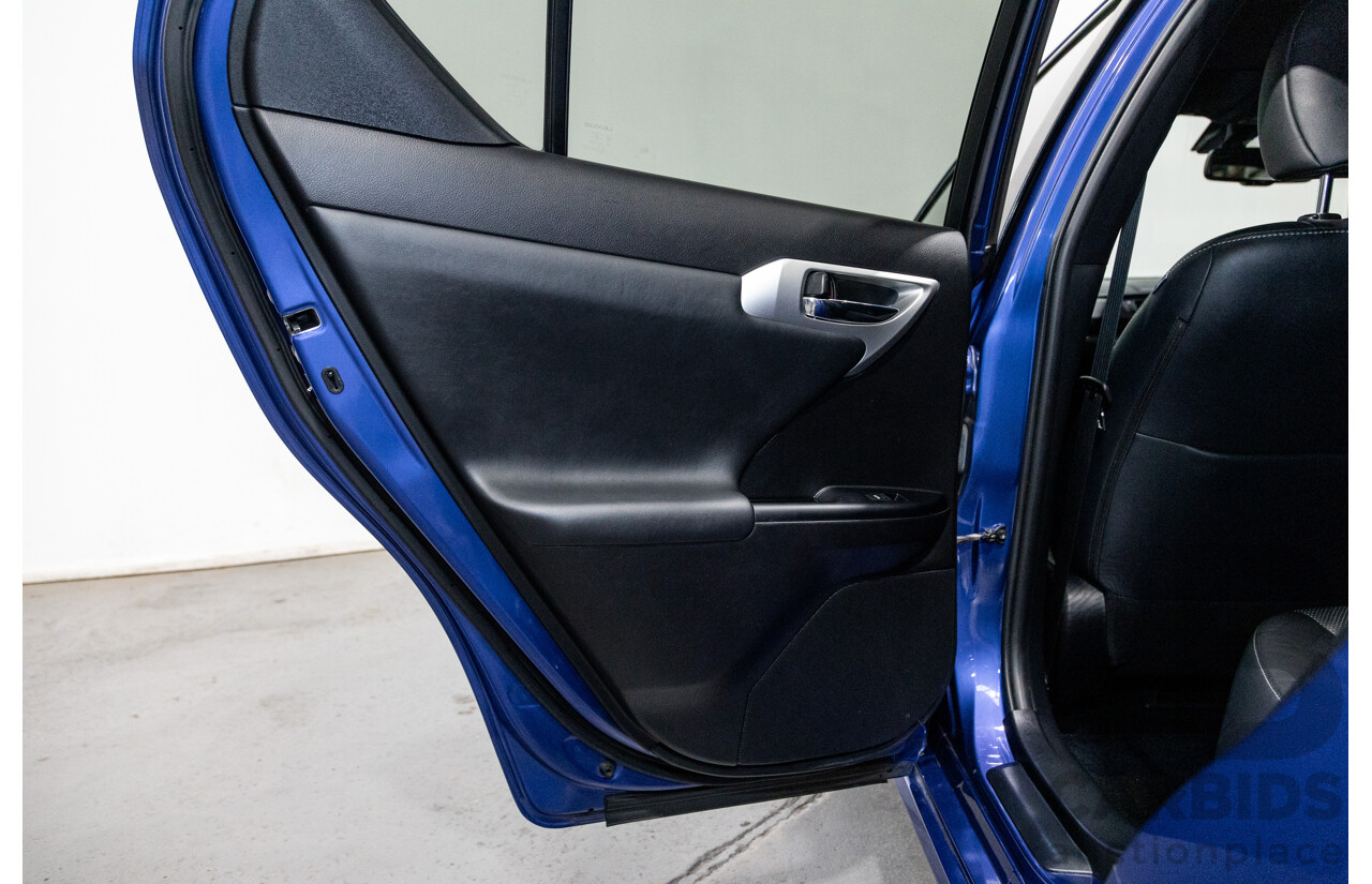 5/2013 Lexus CT 200h Hybrid F-Sport ZWA10R MY13 Upgrade 5d Hatchback Flame Blue Hybrid 1.8L
