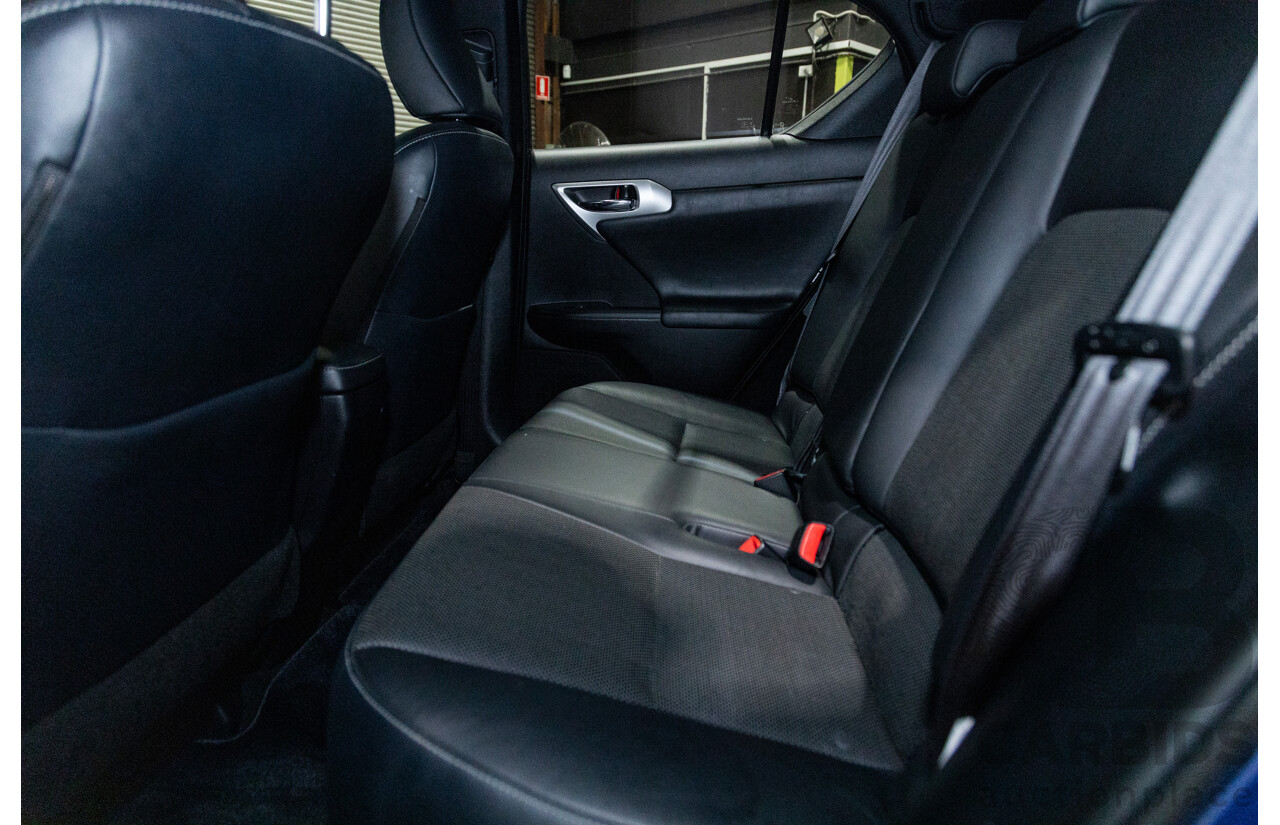 5/2013 Lexus CT 200h Hybrid F-Sport ZWA10R MY13 Upgrade 5d Hatchback Flame Blue Hybrid 1.8L