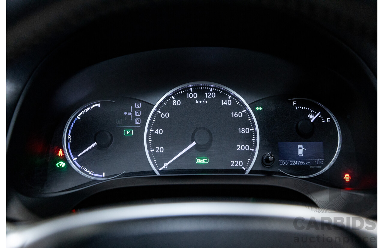 5/2013 Lexus CT 200h Hybrid F-Sport ZWA10R MY13 Upgrade 5d Hatchback Flame Blue Hybrid 1.8L