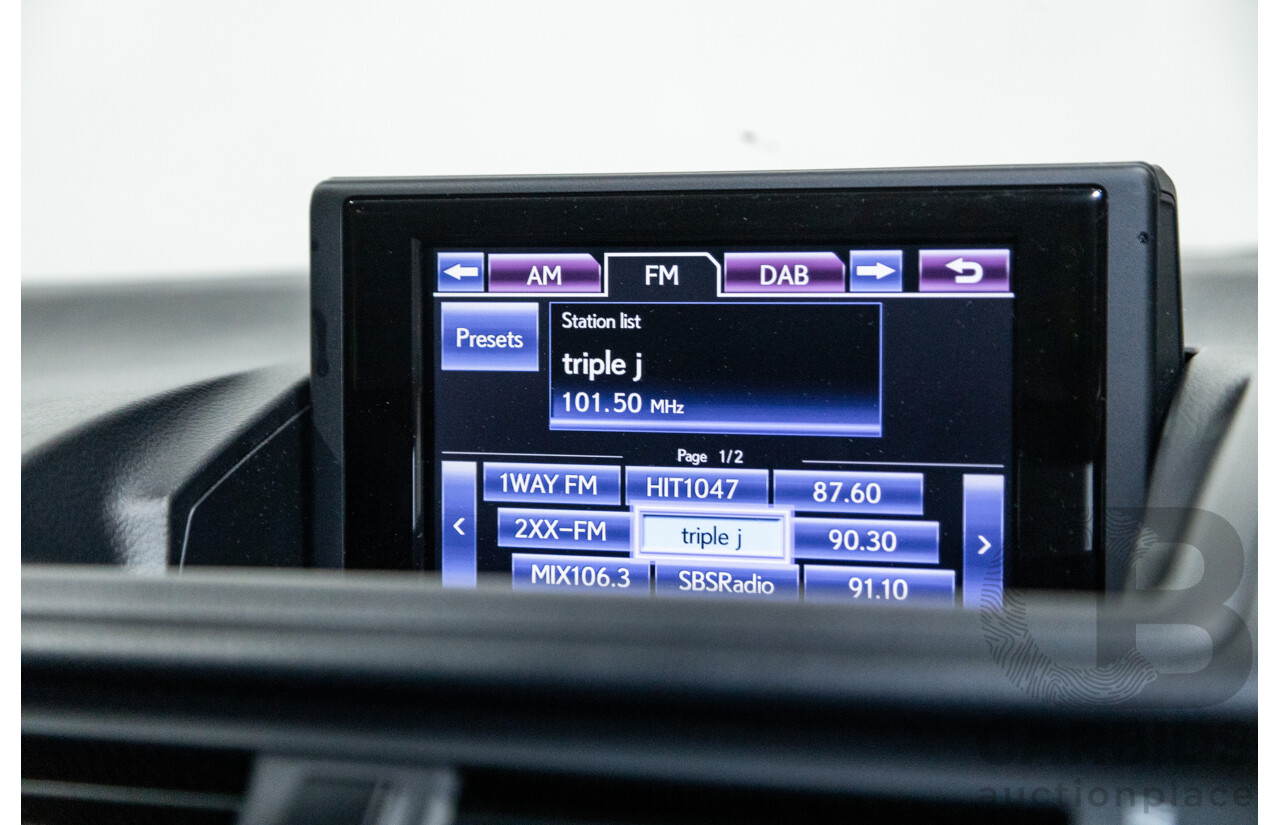 5/2013 Lexus CT 200h Hybrid F-Sport ZWA10R MY13 Upgrade 5d Hatchback Flame Blue Hybrid 1.8L