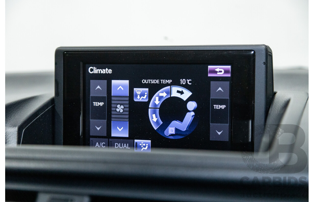 5/2013 Lexus CT 200h Hybrid F-Sport ZWA10R MY13 Upgrade 5d Hatchback Flame Blue Hybrid 1.8L