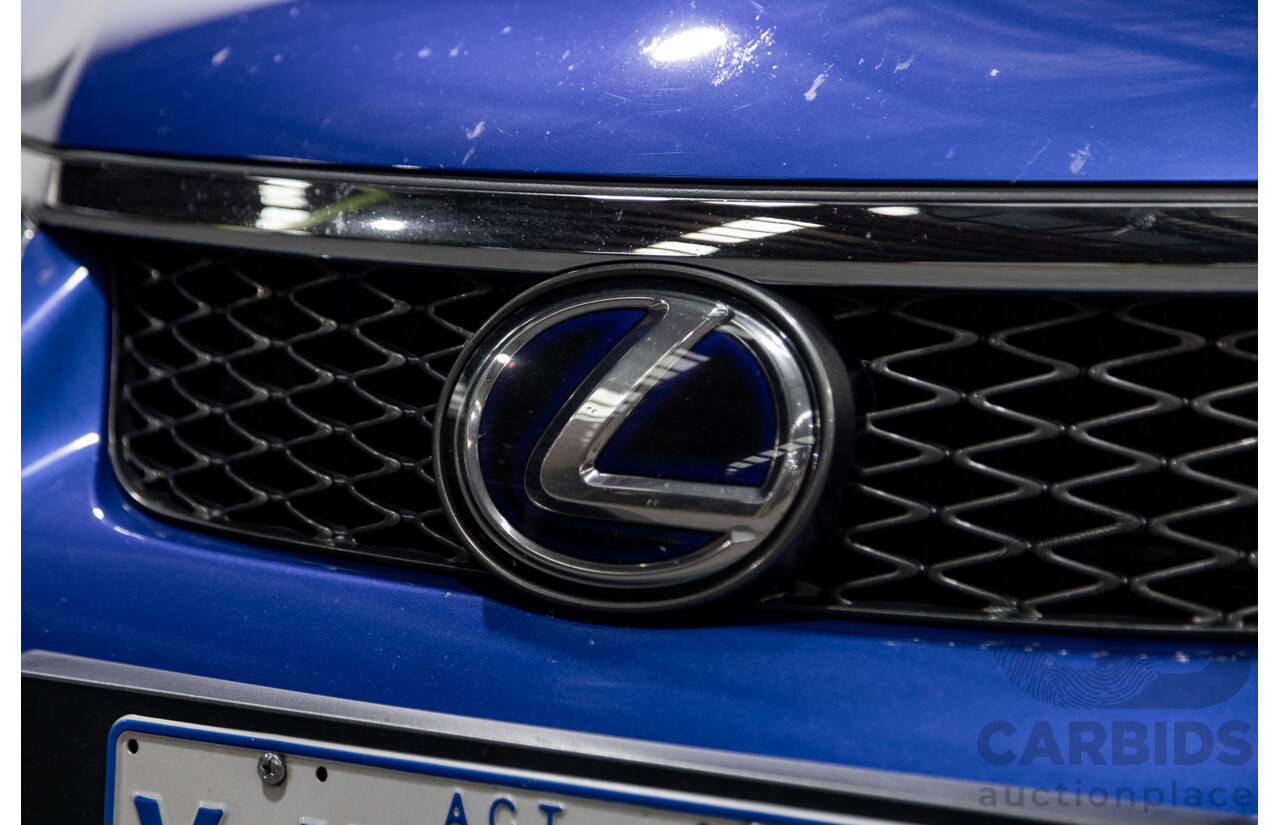 5/2013 Lexus CT 200h Hybrid F-Sport ZWA10R MY13 Upgrade 5d Hatchback Flame Blue Hybrid 1.8L