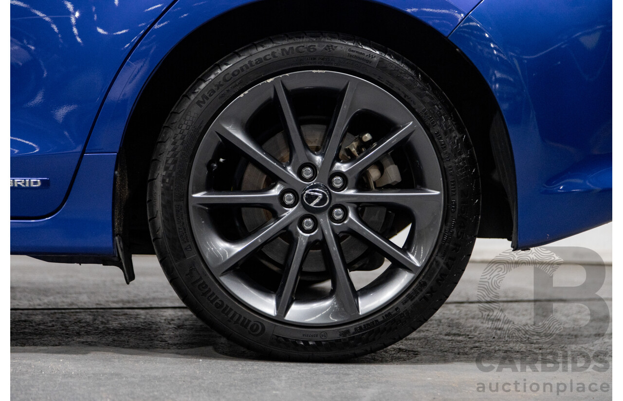 5/2013 Lexus CT 200h Hybrid F-Sport ZWA10R MY13 Upgrade 5d Hatchback Flame Blue Hybrid 1.8L