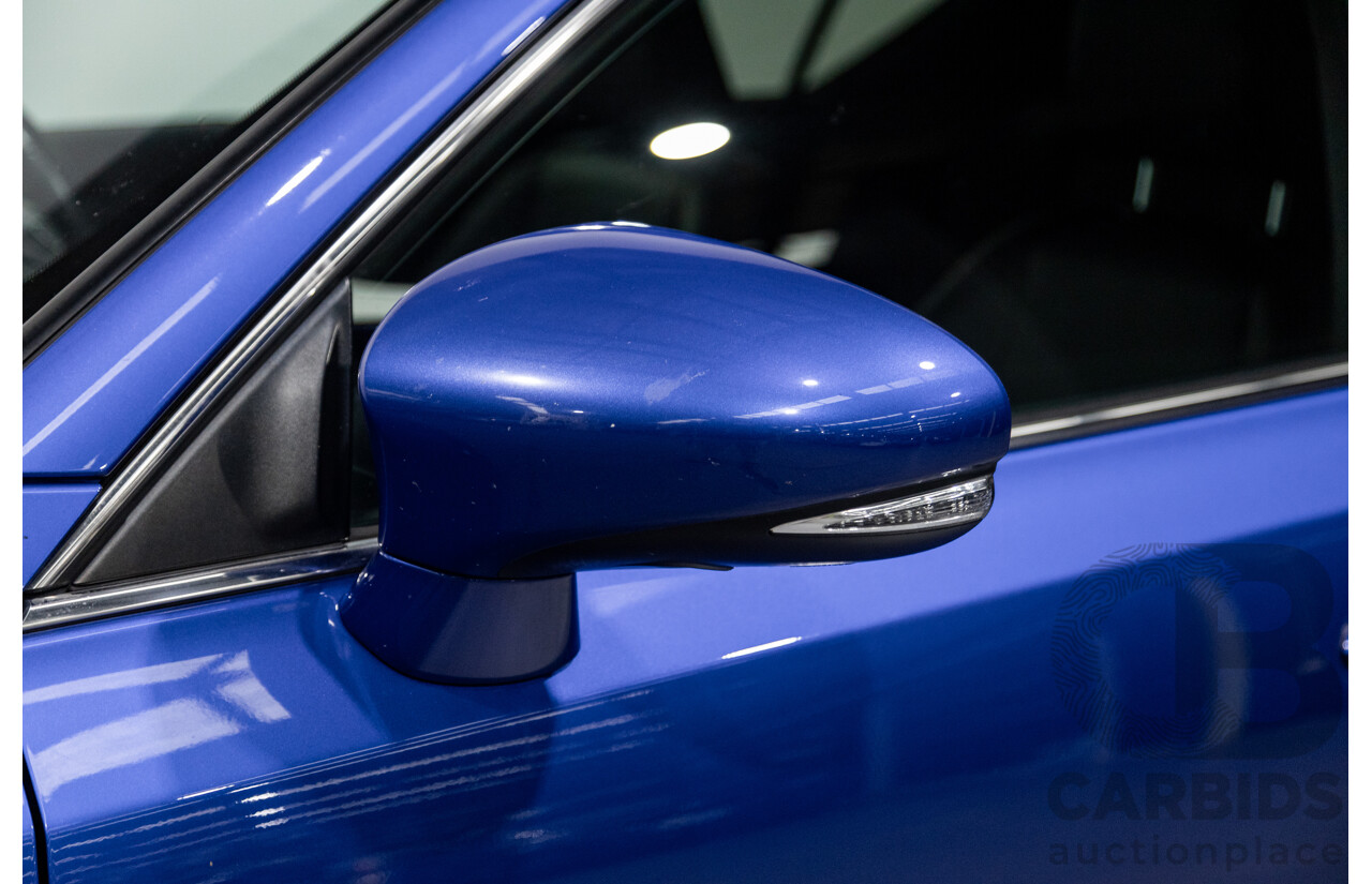 5/2013 Lexus CT 200h Hybrid F-Sport ZWA10R MY13 Upgrade 5d Hatchback Flame Blue Hybrid 1.8L