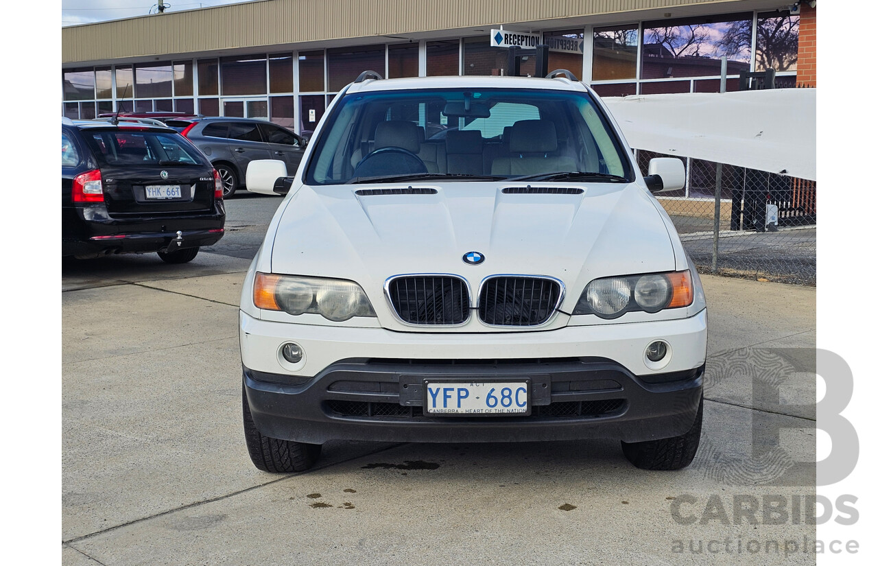 8/2003 Bmw X5 3.0d E53 4d Wagon White 2.9L