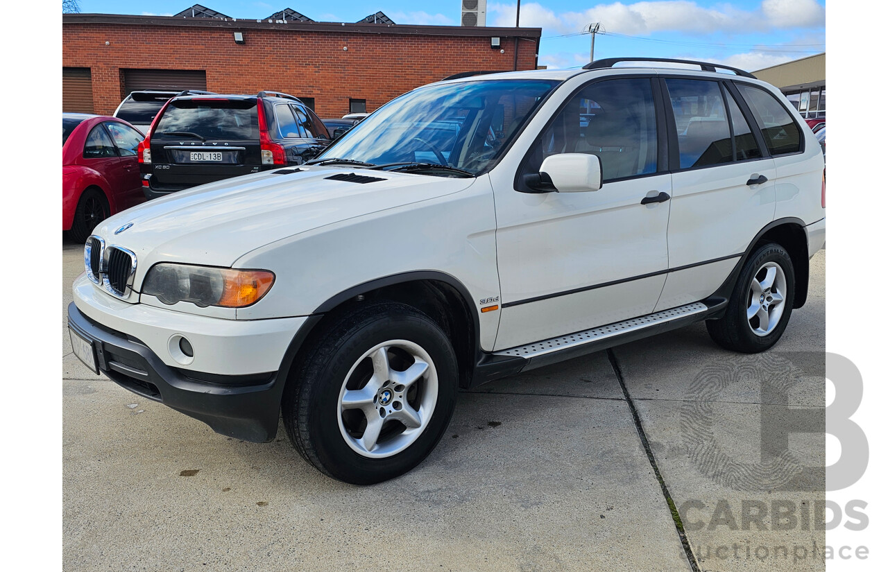 8/2003 Bmw X5 3.0d E53 4d Wagon White 2.9L