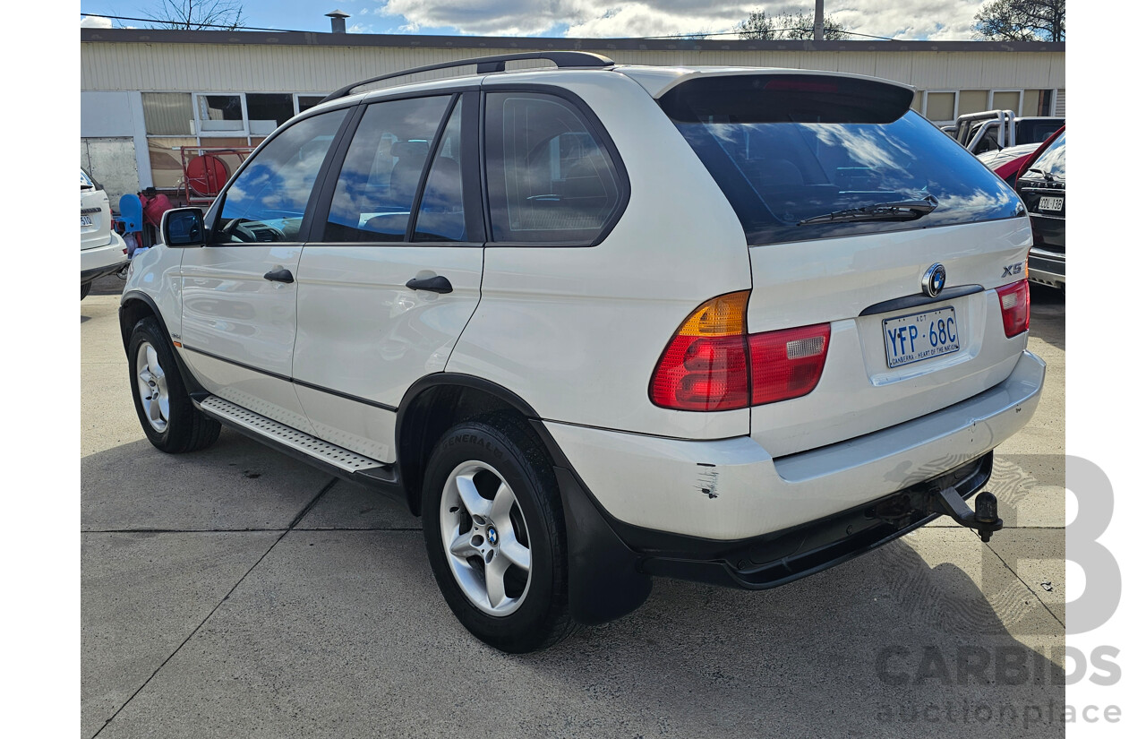 8/2003 Bmw X5 3.0d E53 4d Wagon White 2.9L