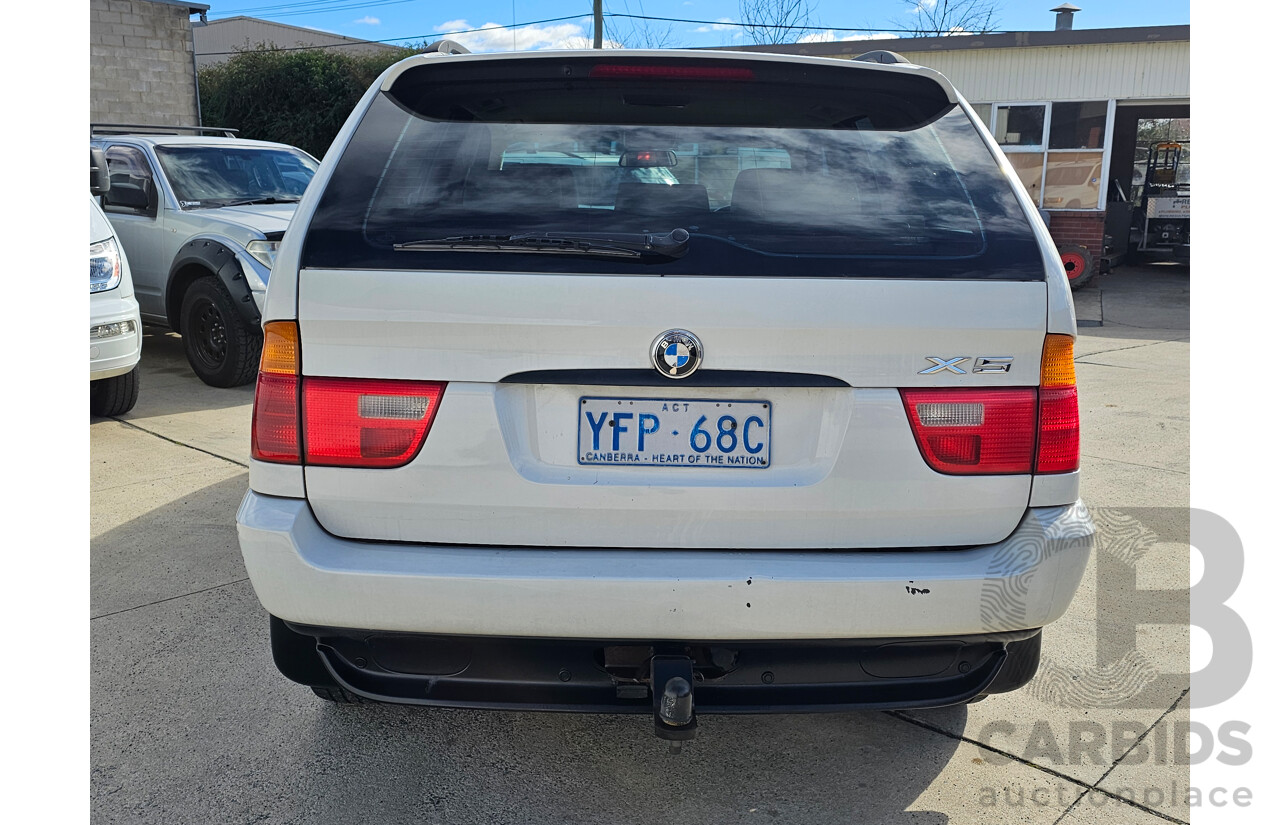 8/2003 Bmw X5 3.0d E53 4d Wagon White 2.9L