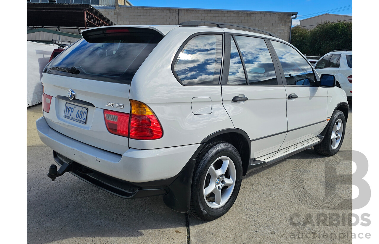 8/2003 Bmw X5 3.0d E53 4d Wagon White 2.9L