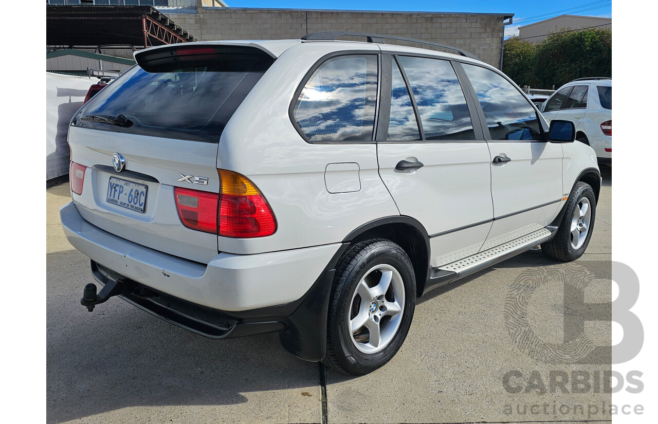 8/2003 Bmw X5 3.0d E53 4d Wagon White 2.9L