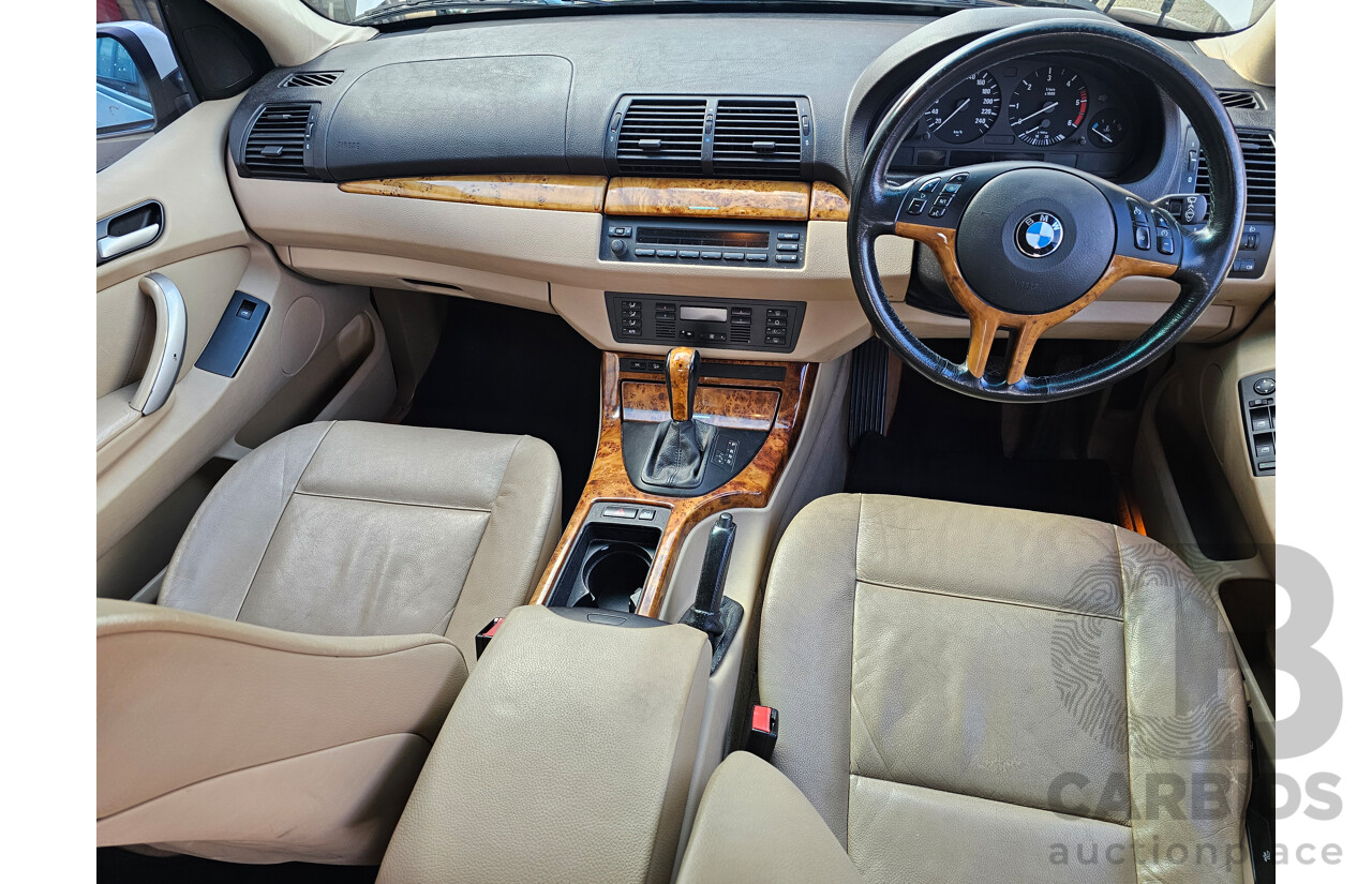 8/2003 Bmw X5 3.0d E53 4d Wagon White 2.9L