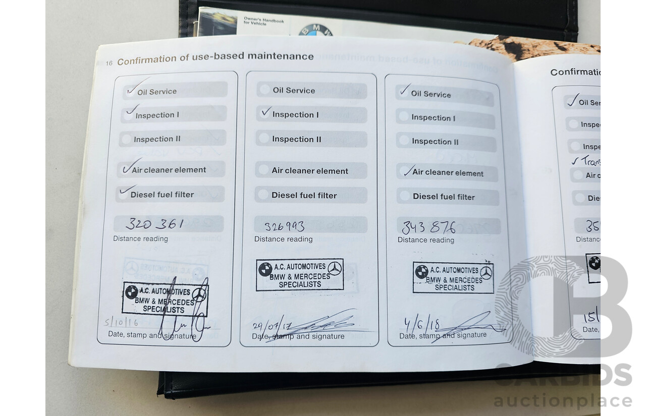 8/2003 Bmw X5 3.0d E53 4d Wagon White 2.9L