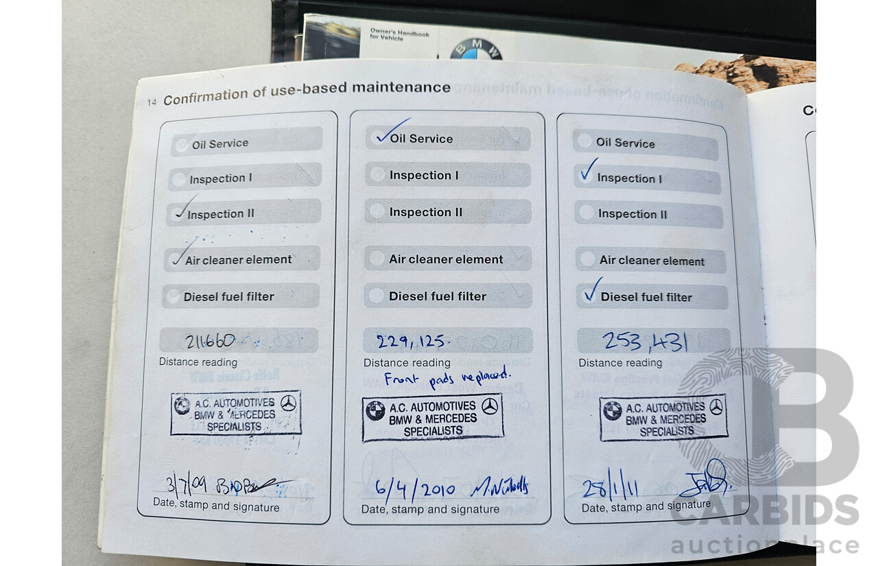 8/2003 Bmw X5 3.0d E53 4d Wagon White 2.9L