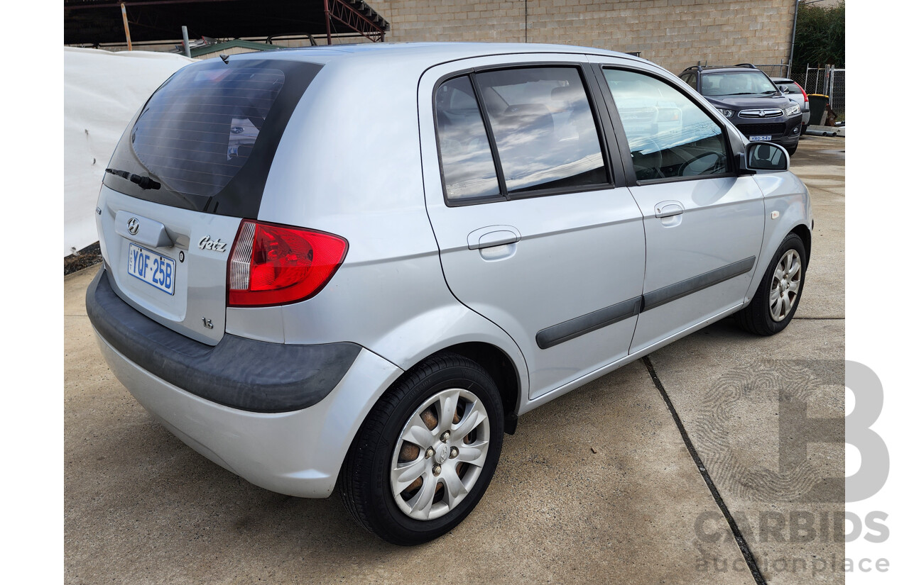02/2007 Hyundai Getz 1.6 FWD TB UPGRADE 5D Hatchback Silver 1.6L