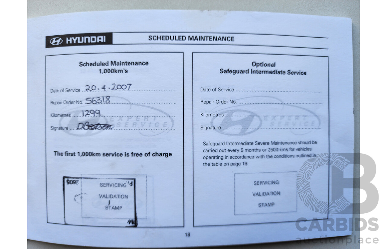 02/2007 Hyundai Getz 1.6 FWD TB UPGRADE 5D Hatchback Silver 1.6L