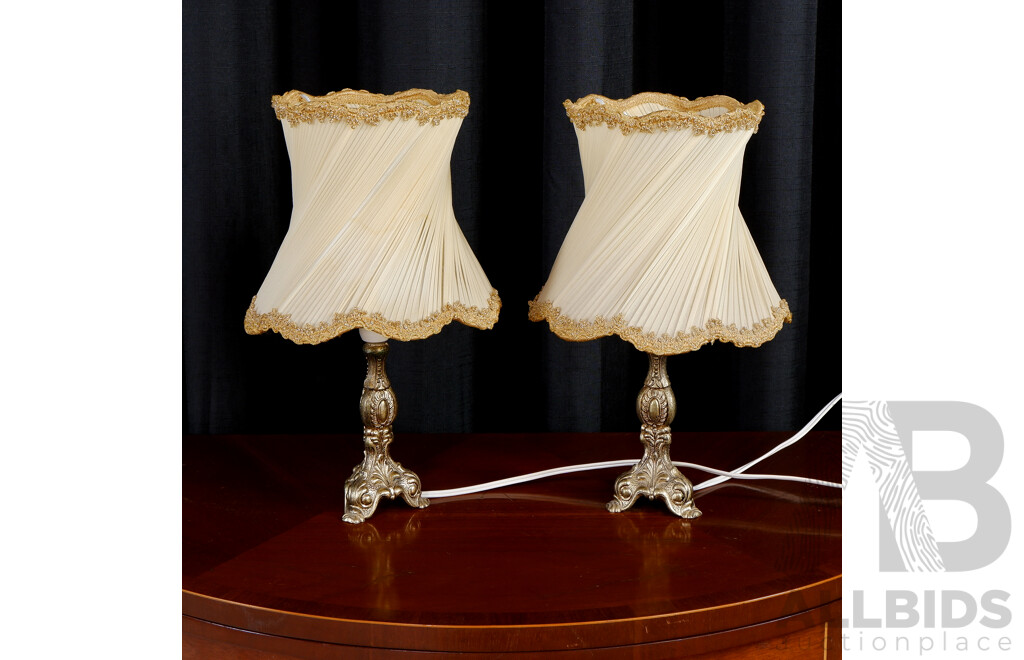 Pair of Brass Table Lamps